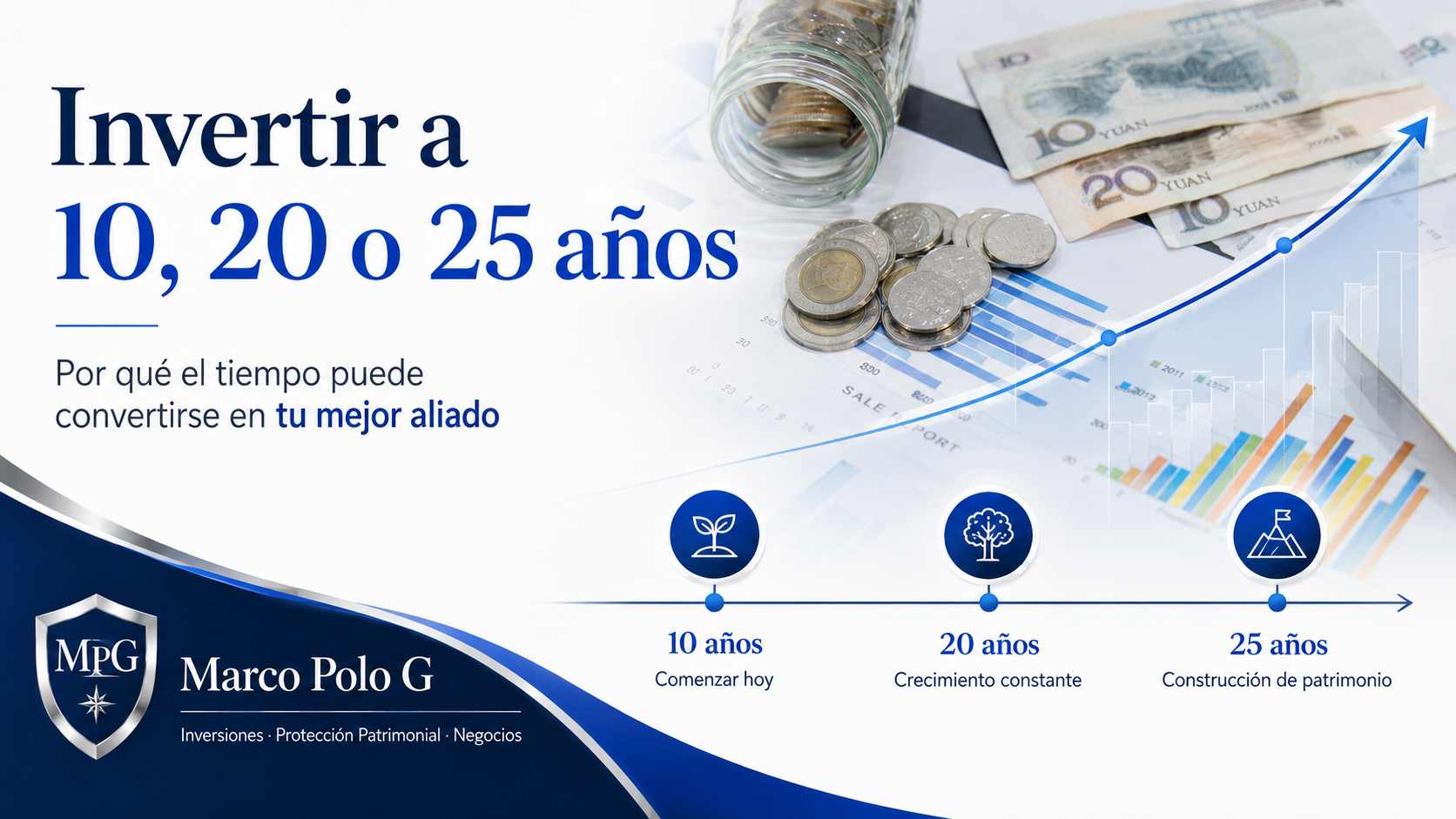 Invertir a 10, 20 o 25 años: por qué el tiempo puede convertirse en tu mejor aliado